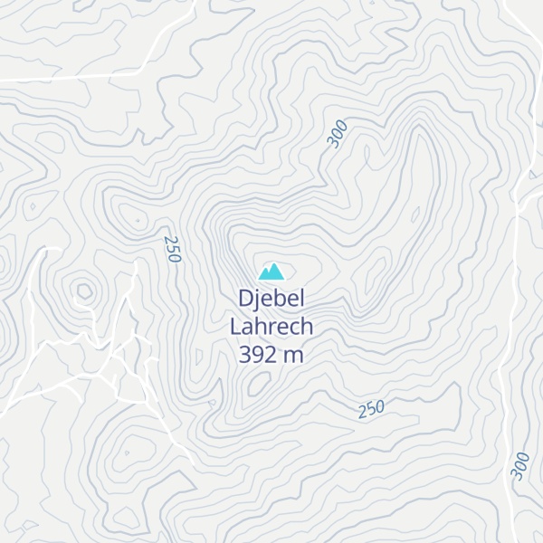 Map of Djebel Lahrech