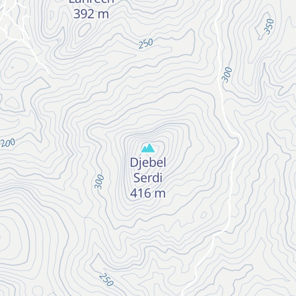 Map of Djebel Serdi