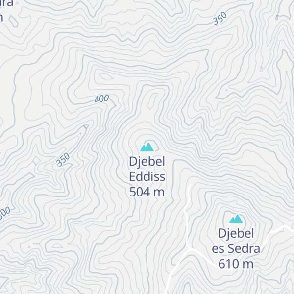 Map of Djebel Eddiss