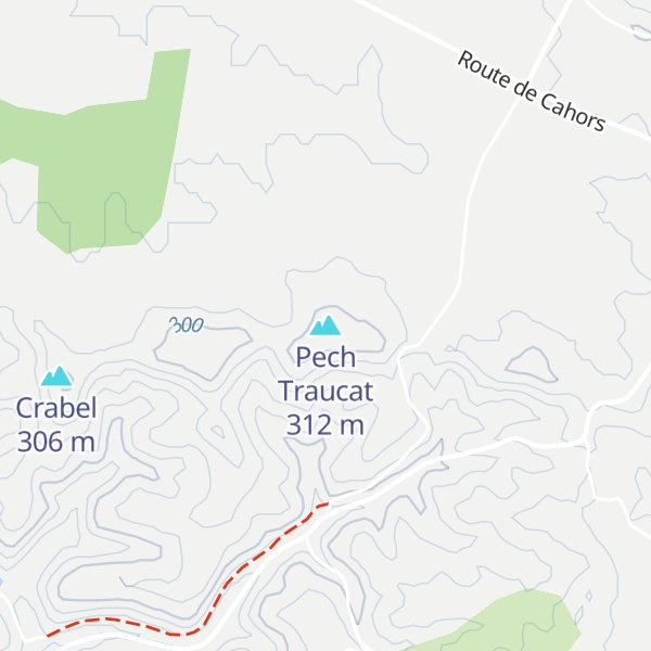 Map of Pech Traucat