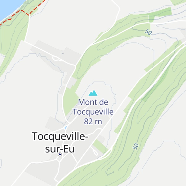 Map of Mont de Tocqueville