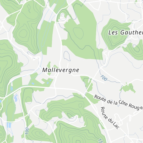 Map of Cabane en pierre sèche de Malevergne
