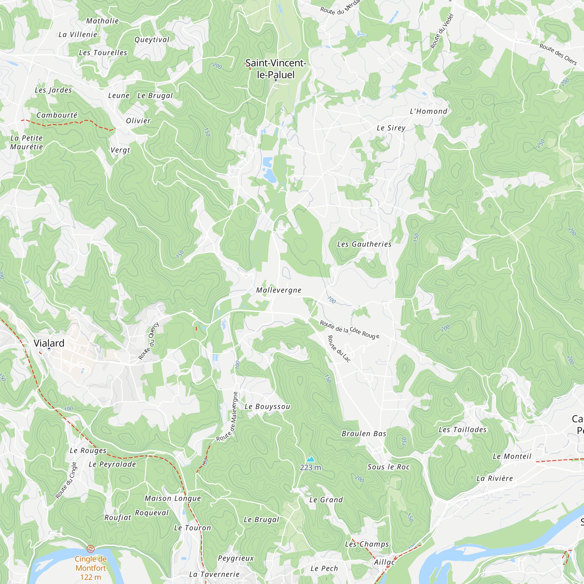 Cabane en pierre sèche de Malevergne map