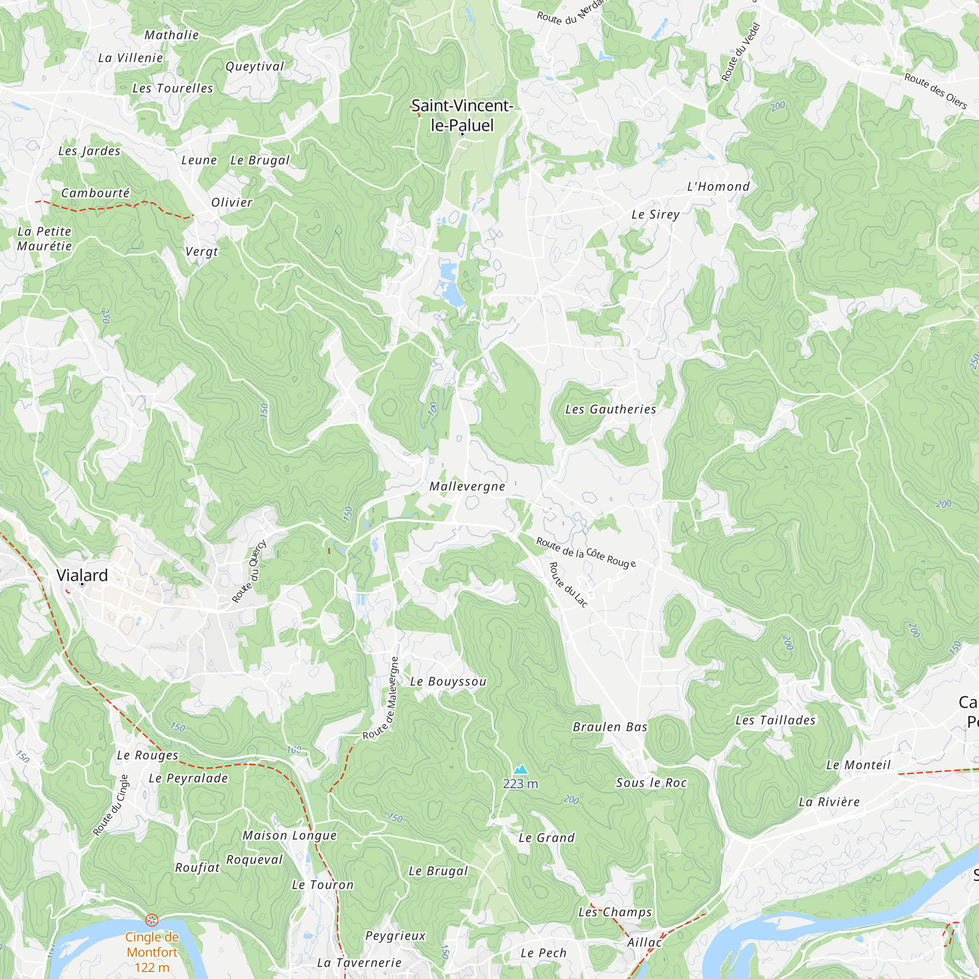 Cabane en pierre sèche de Malevergne map