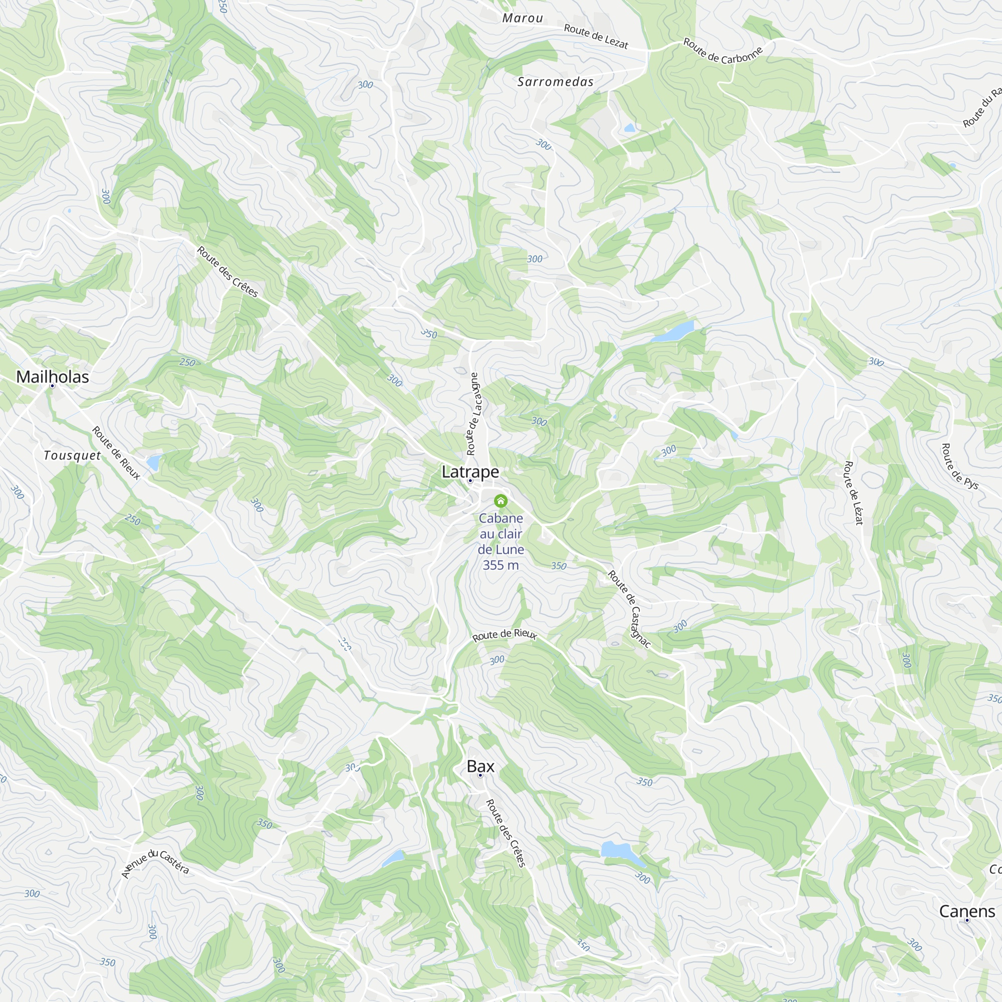 Cabane au clair de Lune map