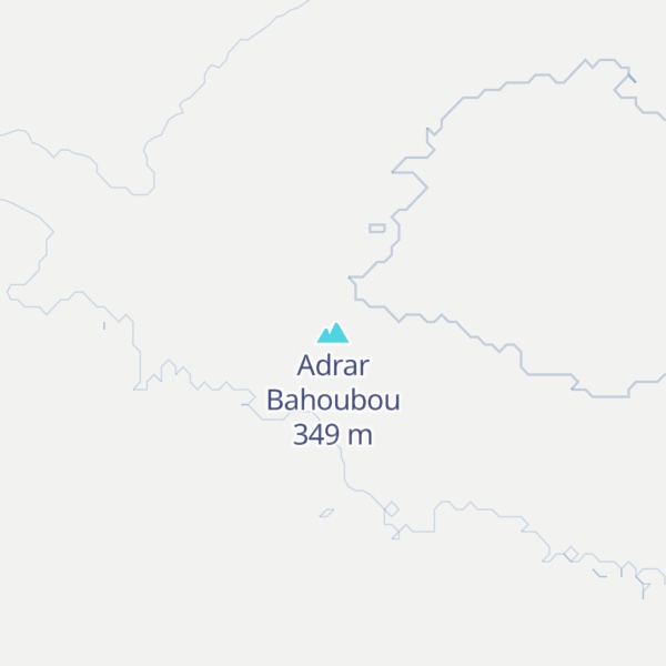 Map of Adrar Bahoubou
