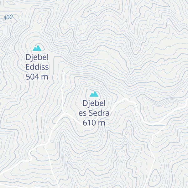 Map of Djebel es Sedra