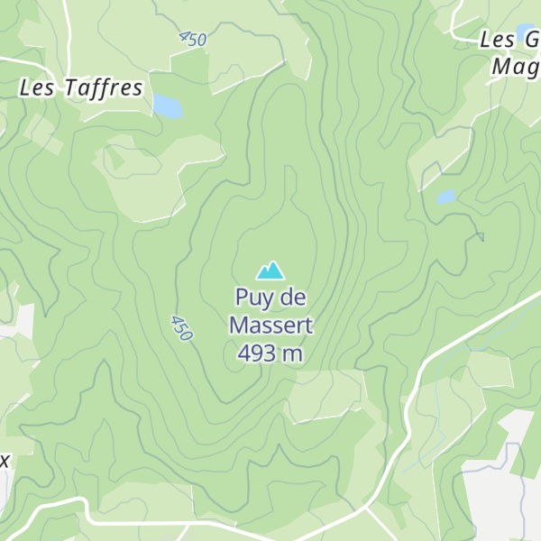 Map of Puy de Massert