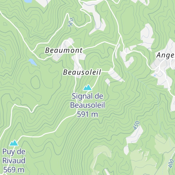 Map of Signal de Beausoleil