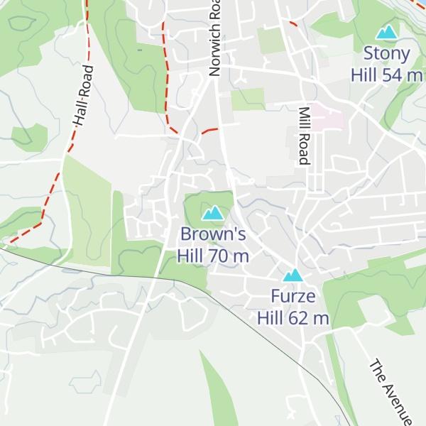 Map of Brown's Hill