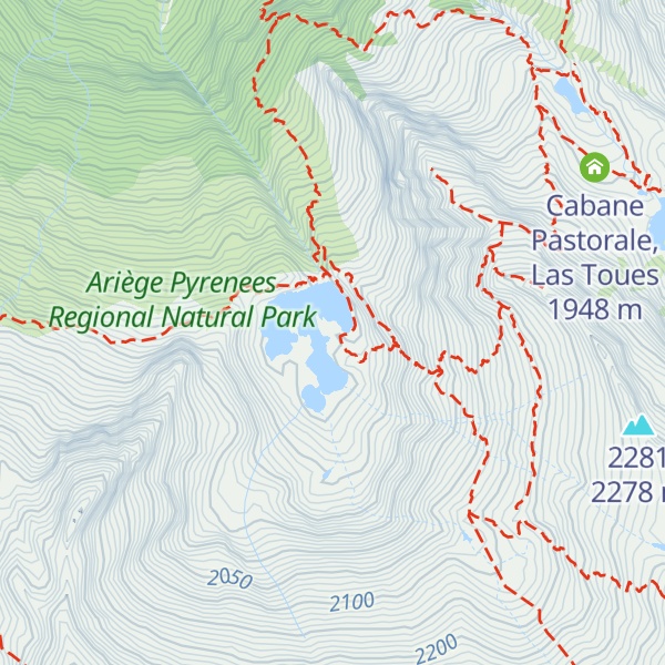 Map of Refuge de la Hillette