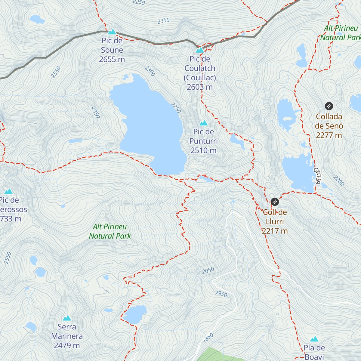 Refugi de Certascan map