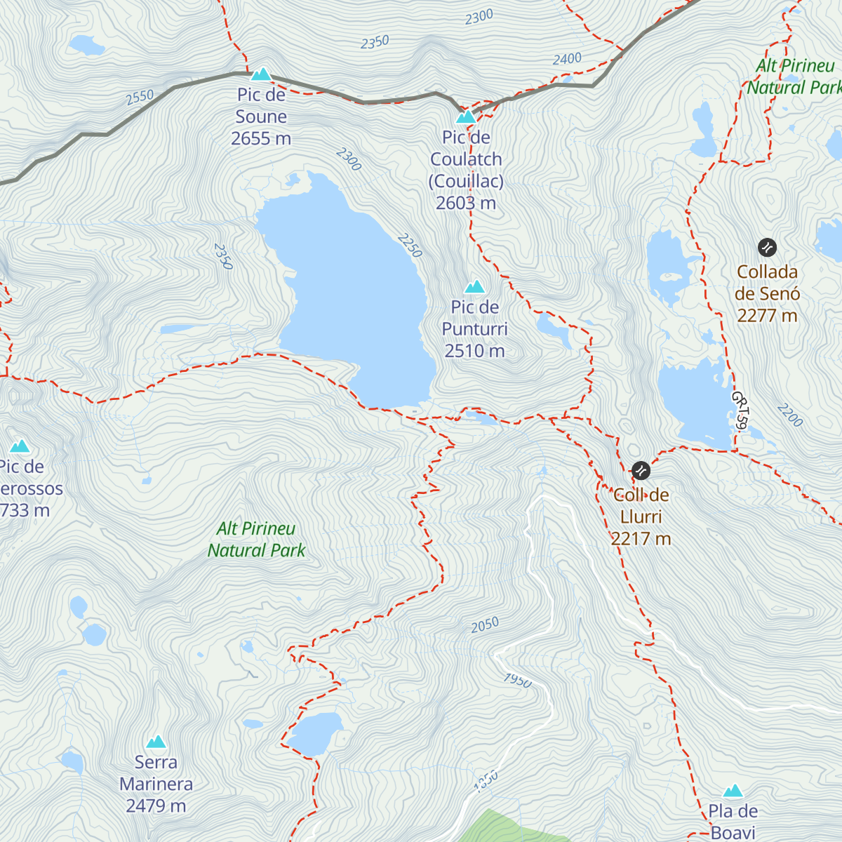 Refugi de Certascan map