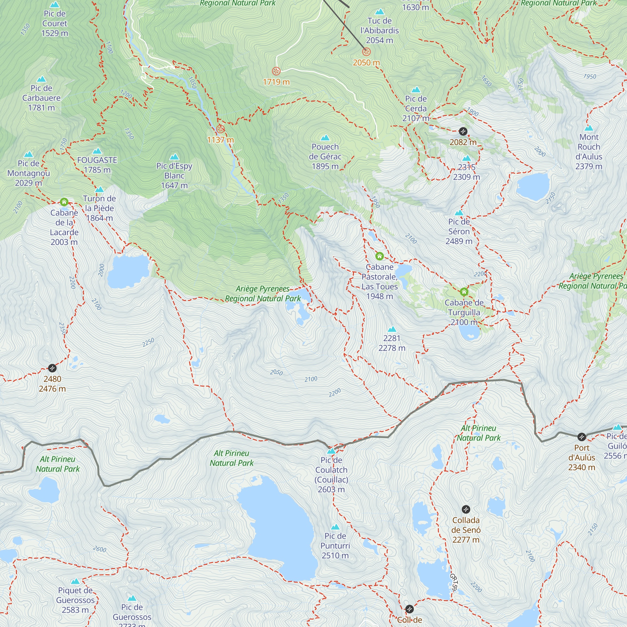 Cabane de la Hillette map