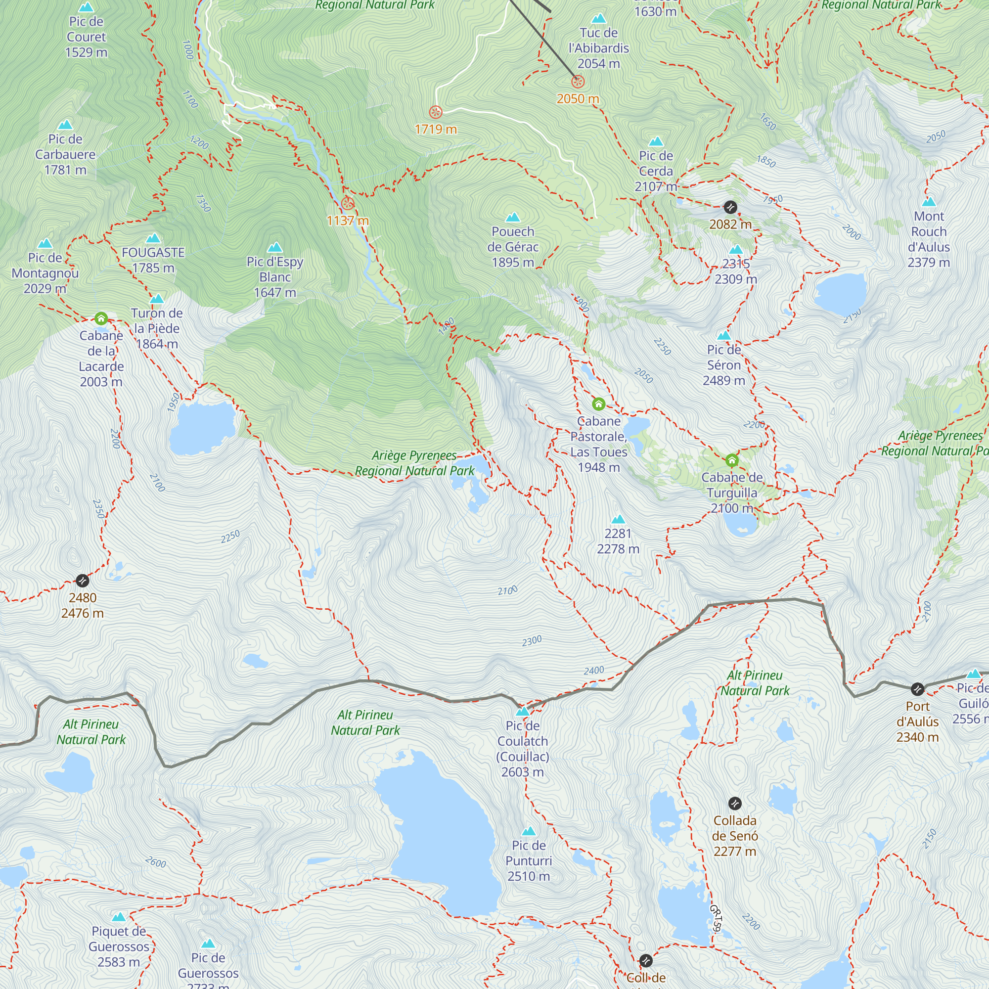 Cabane de la Hillette map