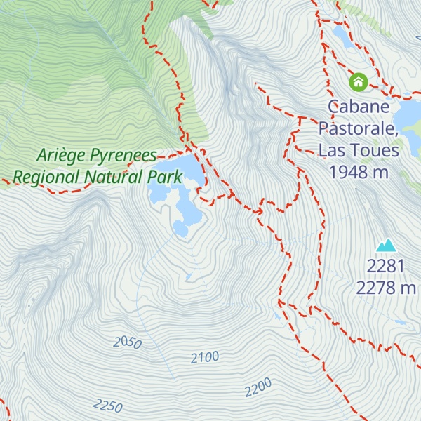 Map of Cabane de la Hillette