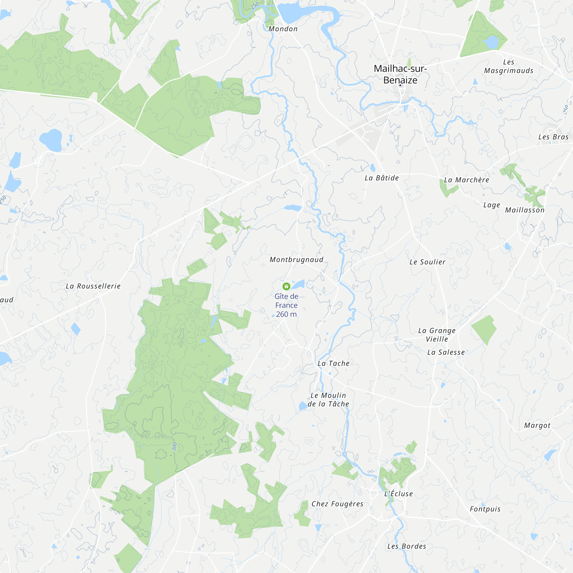 Gîte de France map
