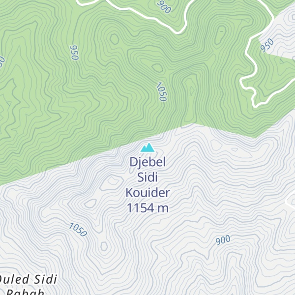 Map of Djebel Sidi Kouider