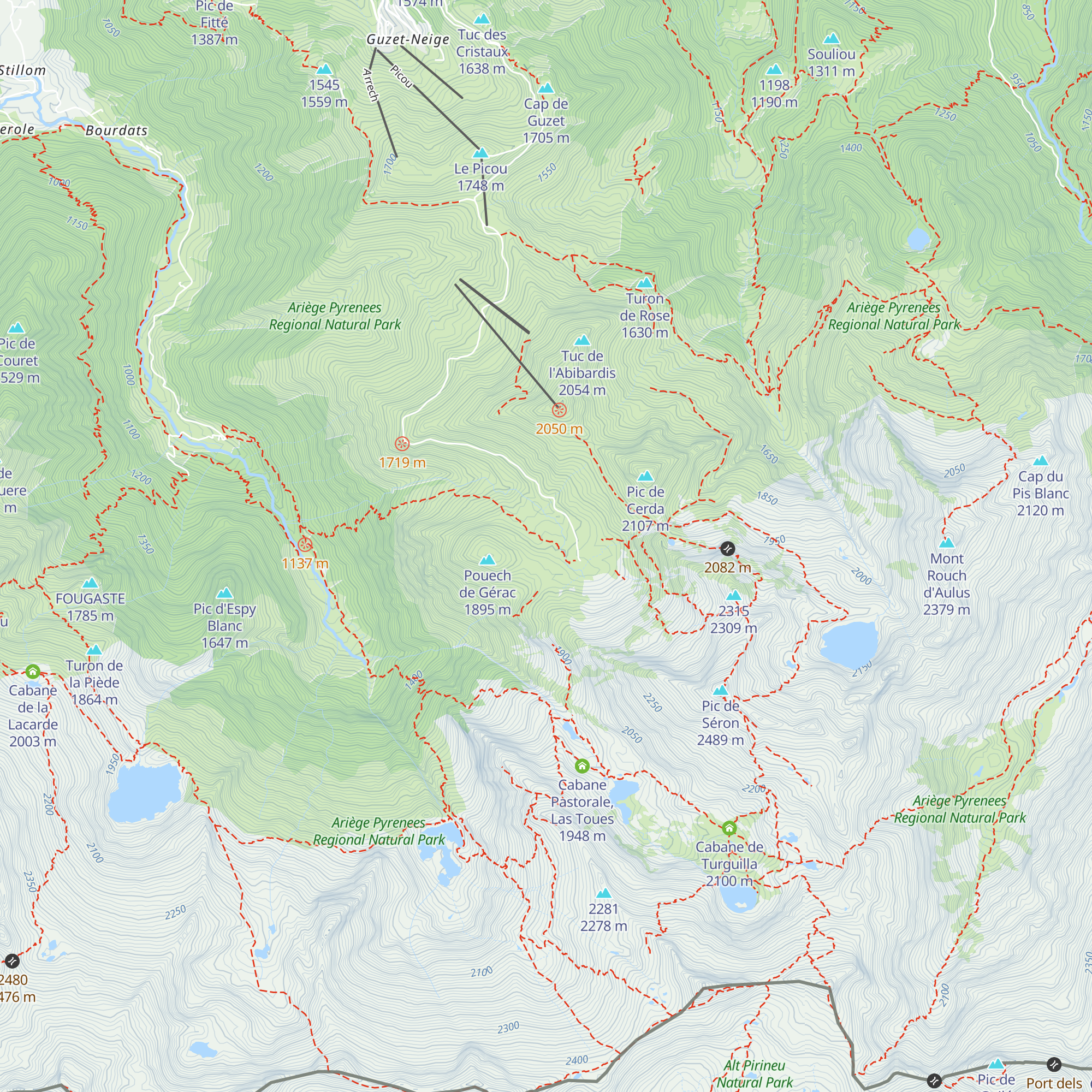 Cabane Pastorale map