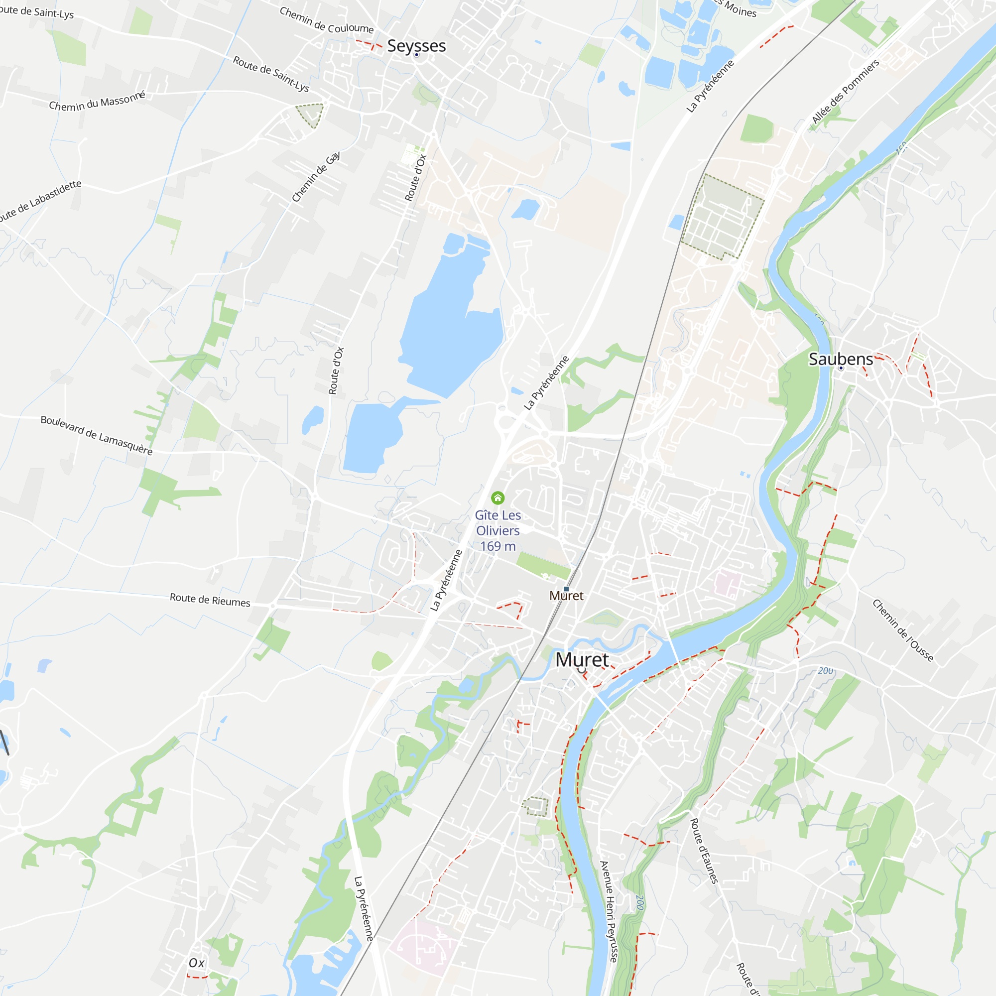 Gîte Les Oliviers map