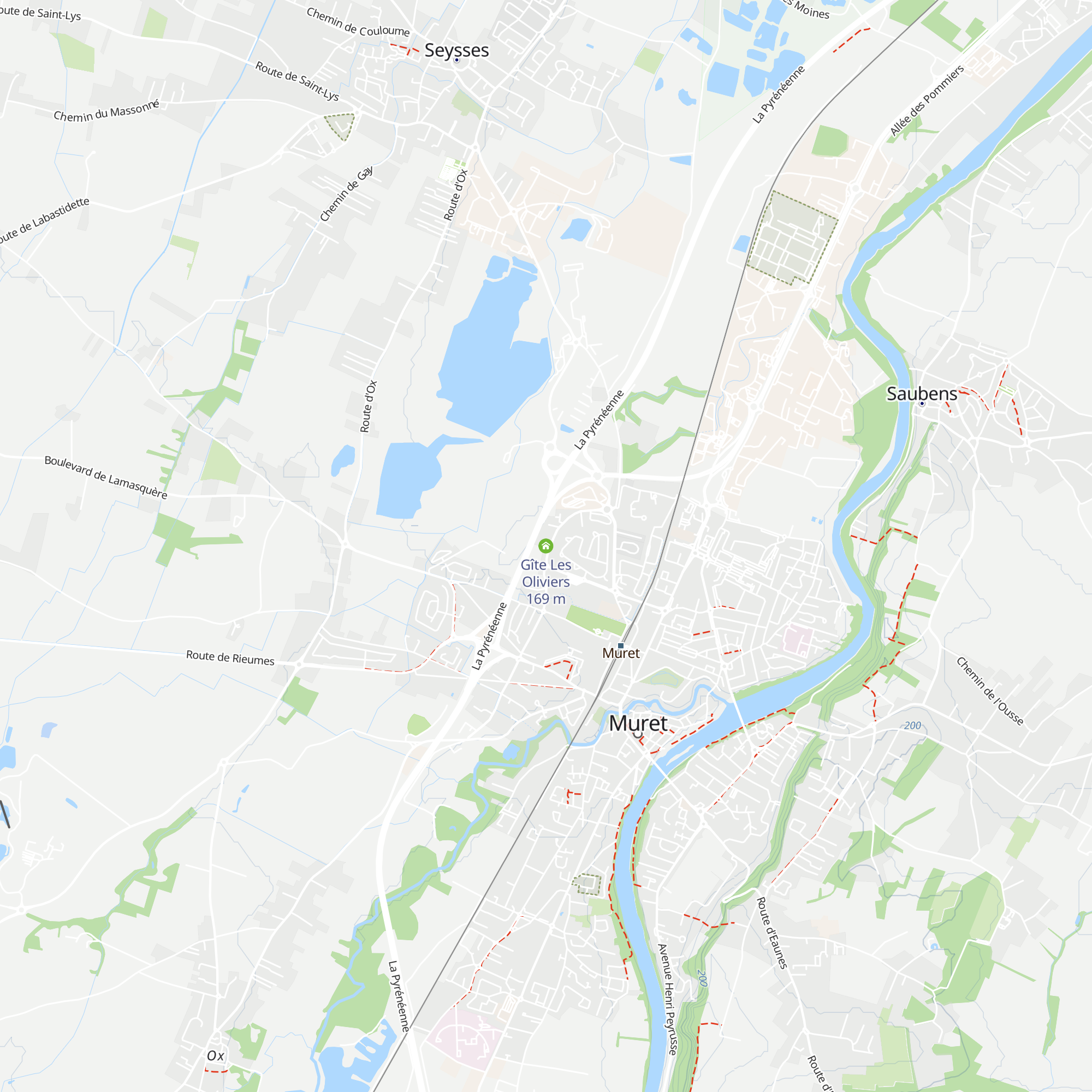 Gîte Les Oliviers map