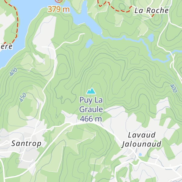 Map of Puy La Graule