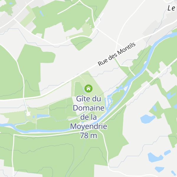 Map of Gîte du Domaine de la Moyendrie