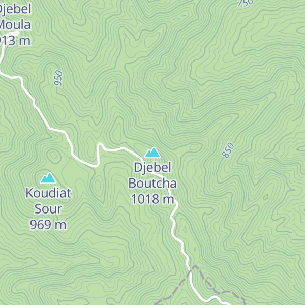Map of Djebel Boutcha