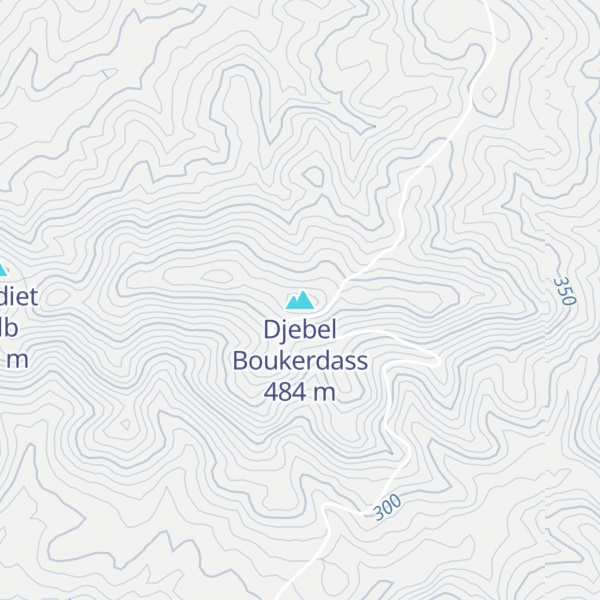 Map of Djebel Boukerdass