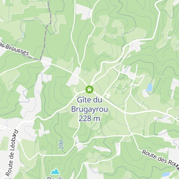 Map of Gîte du Brugayrou