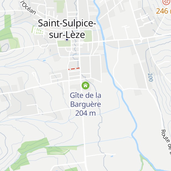 Map of Gîte de la Barguère