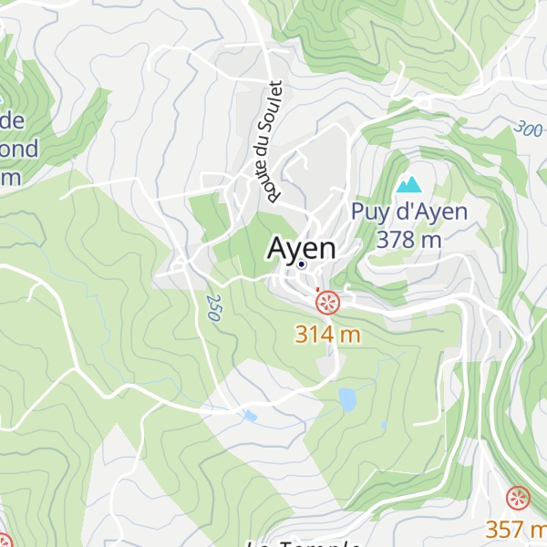 Map of Gîte du Peyrat