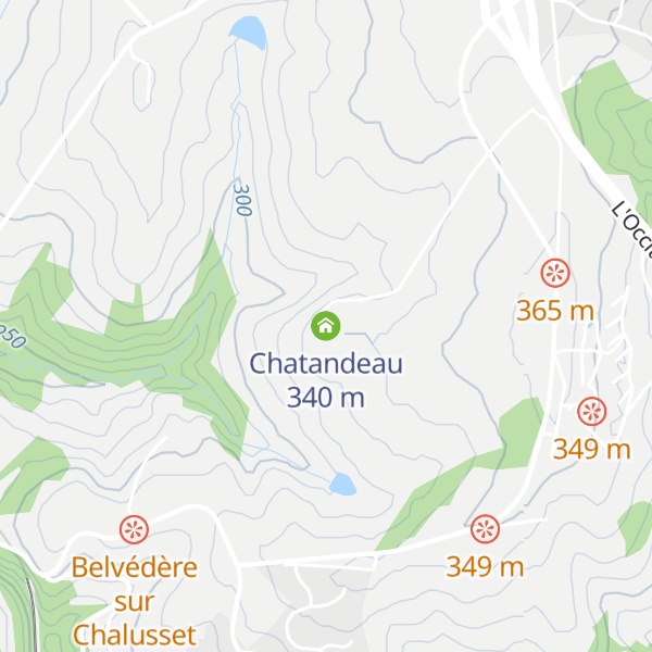 Map of Chatandeau