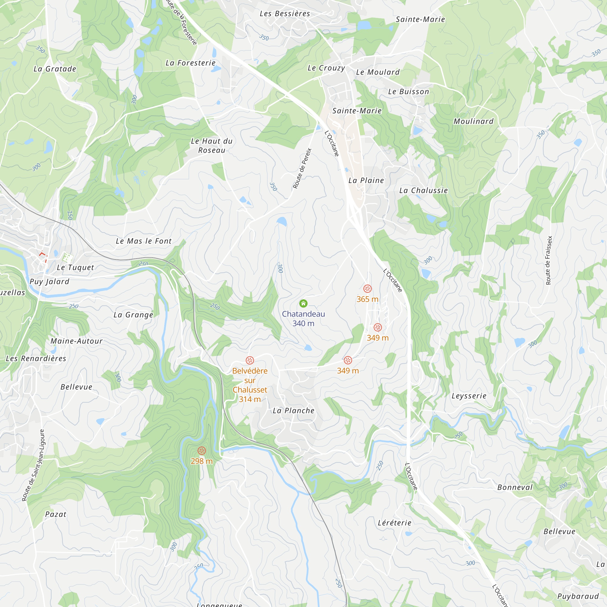 Chatandeau map