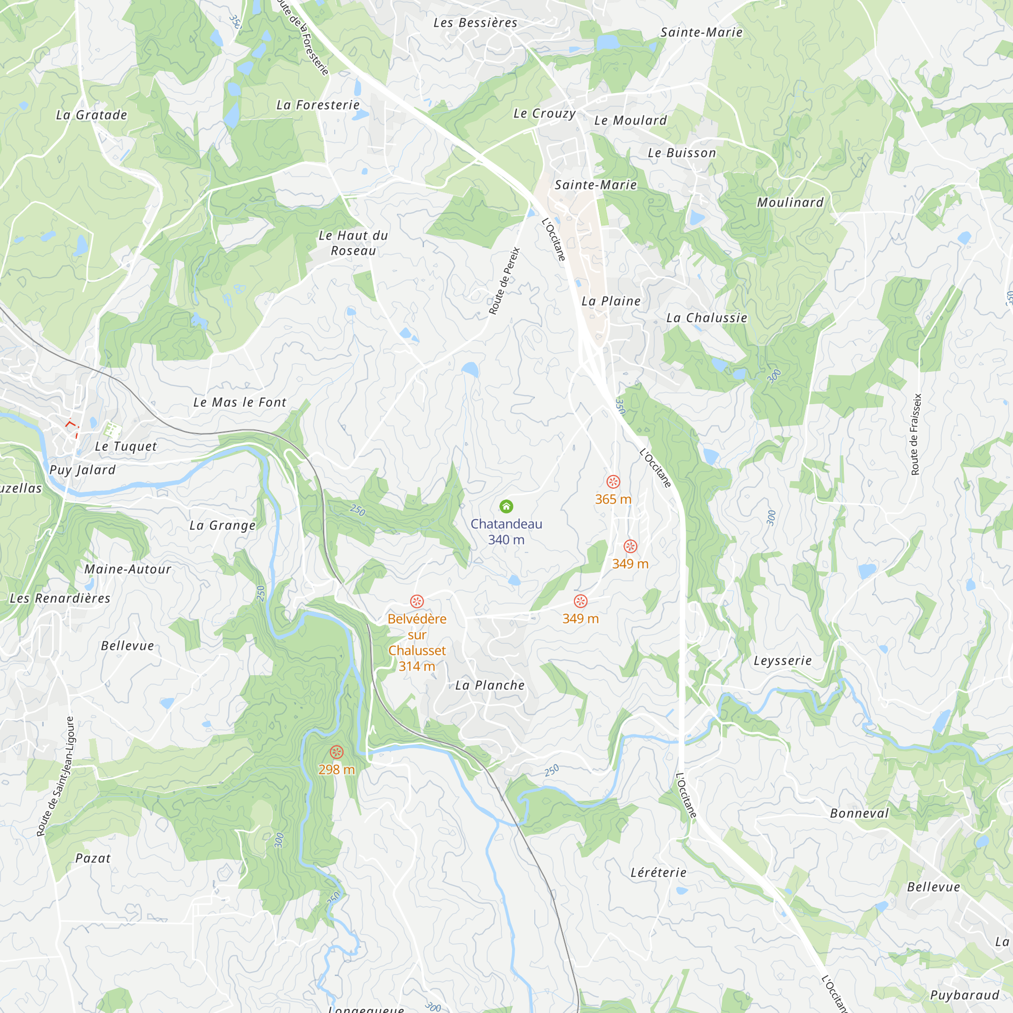 Chatandeau map