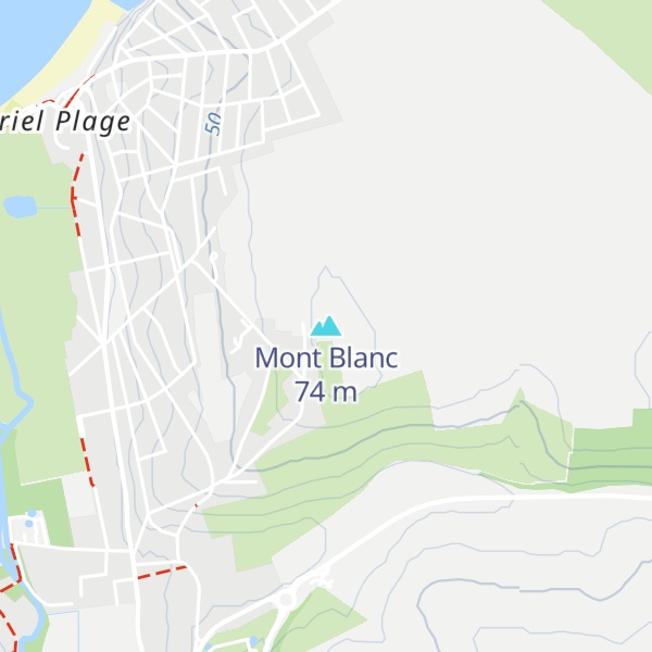 Map of Mont Blanc