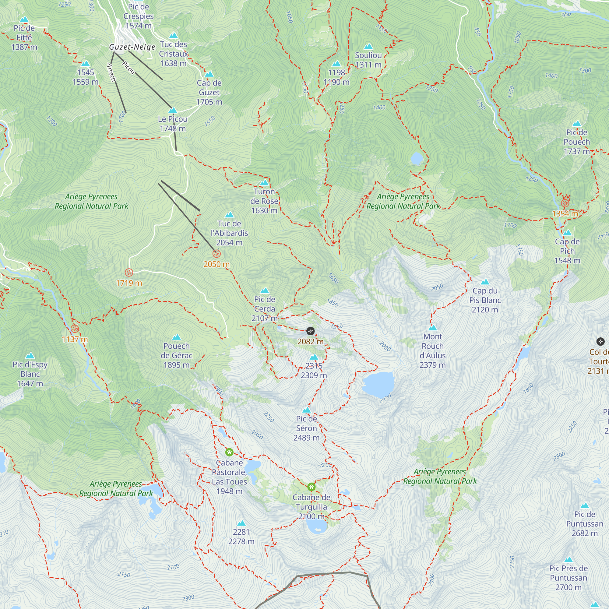 Cabane Pastorale map