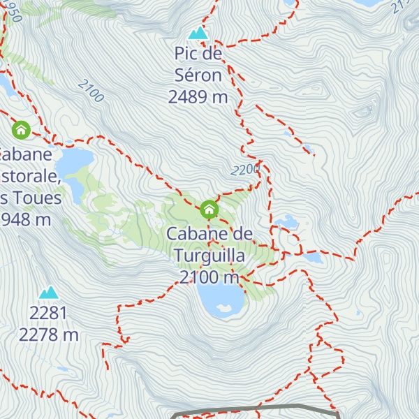 Map of Cabane de Turguilla