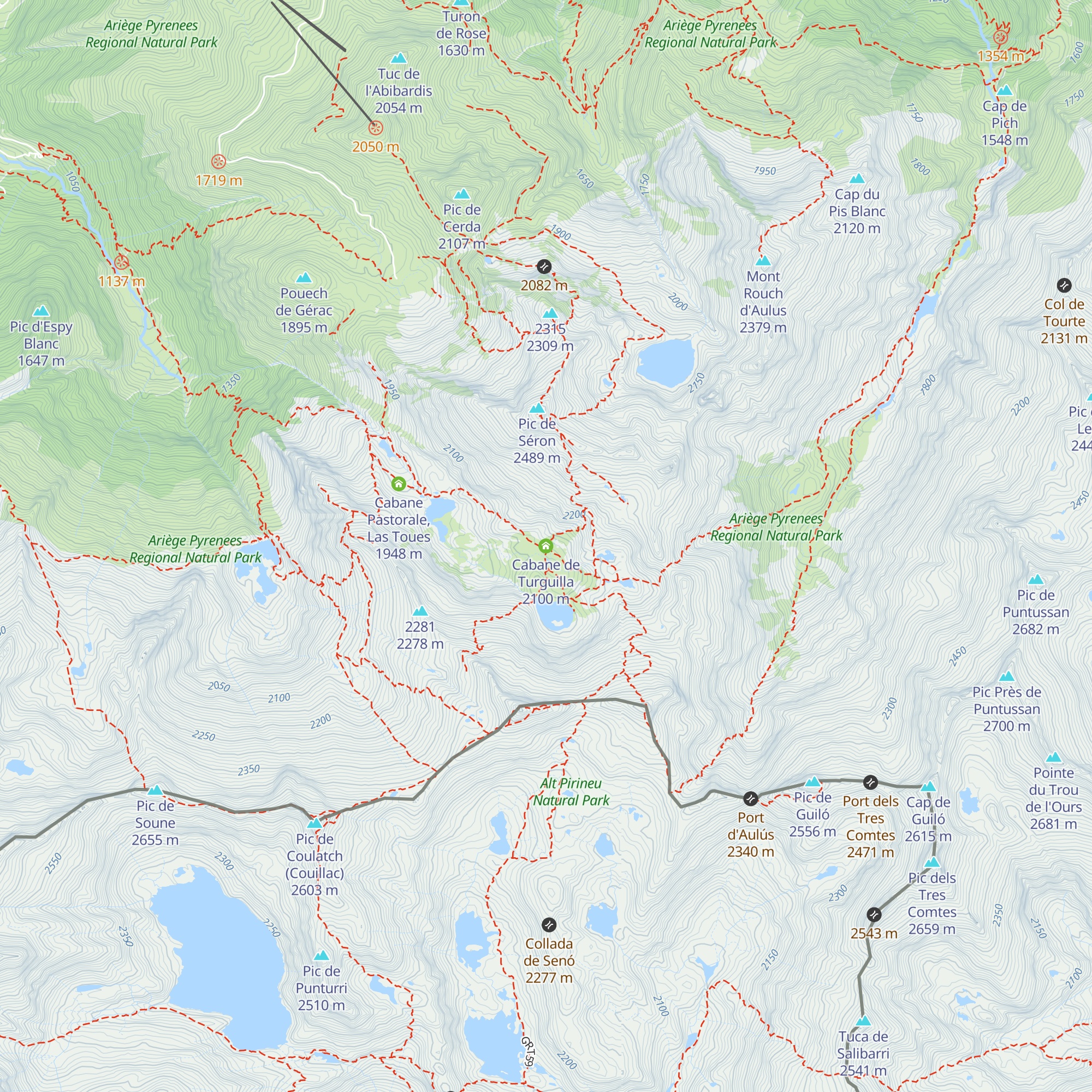 Cabane de Turguilla map