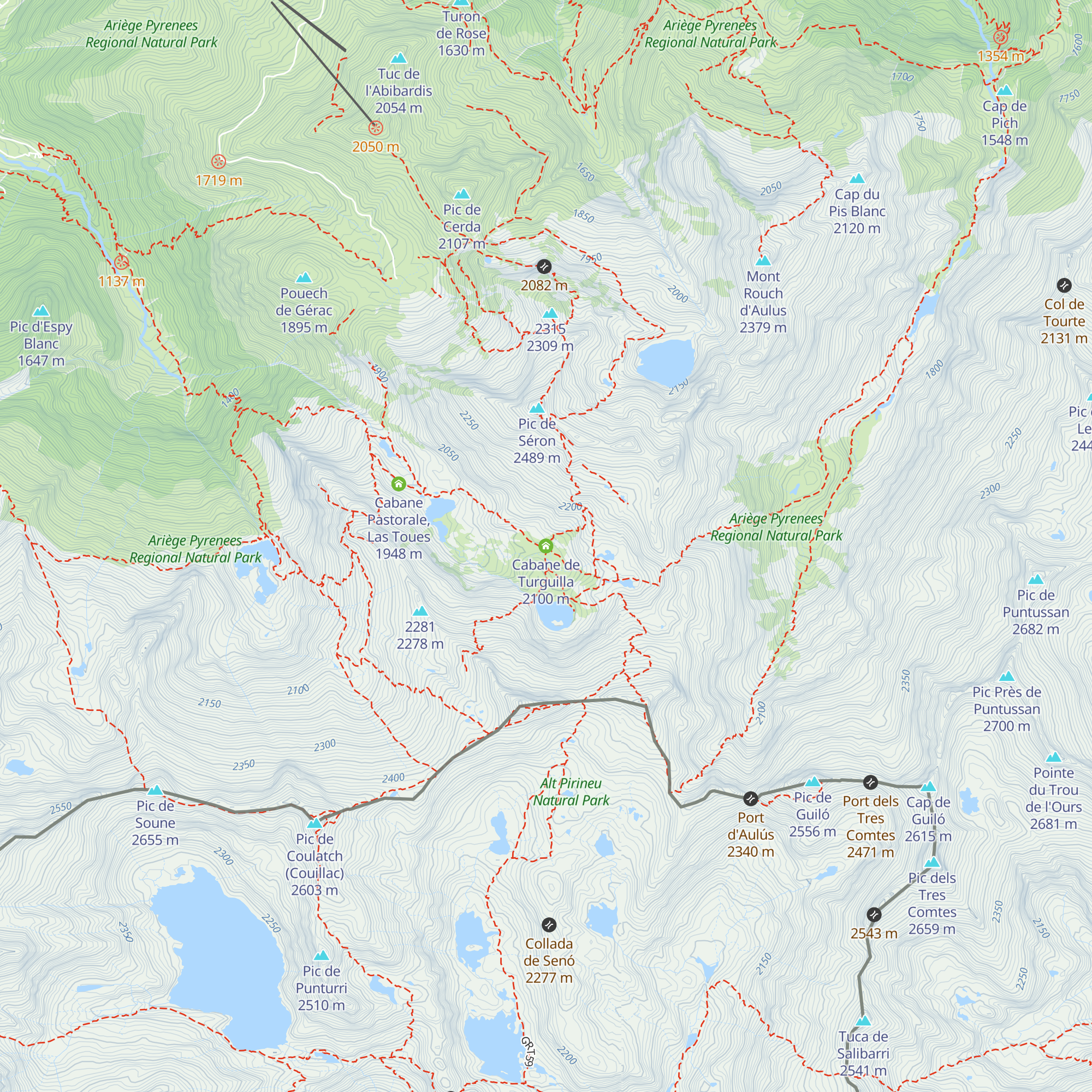 Cabane de Turguilla map