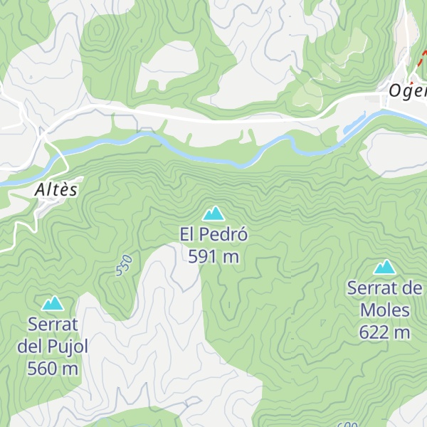 Map of El Pedró