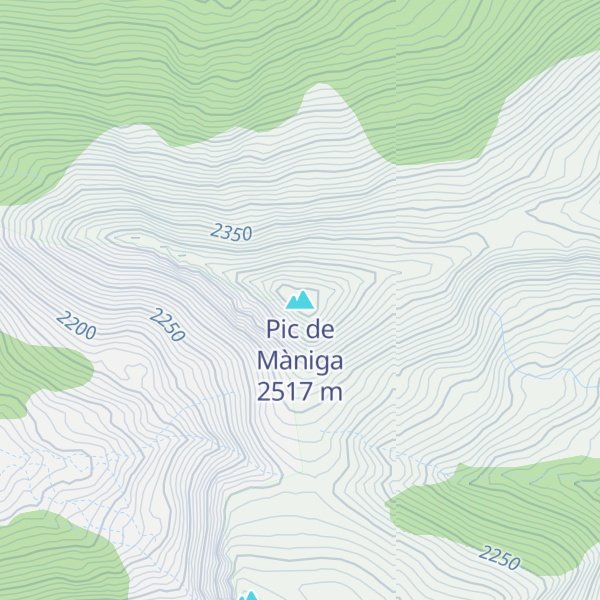 Map of Pic de Màniga