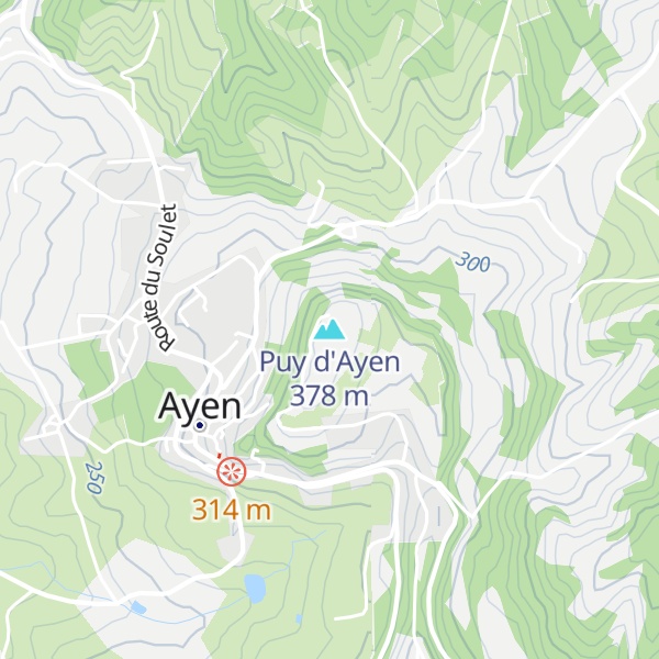 Map of Puy d'Ayen