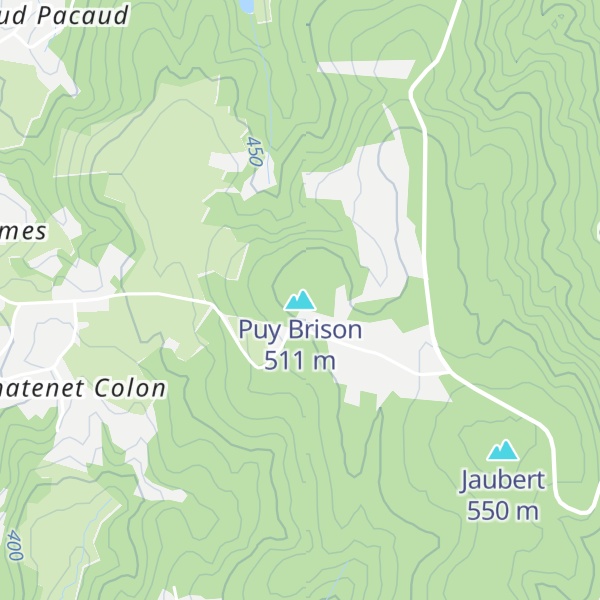 Map of Puy Brison