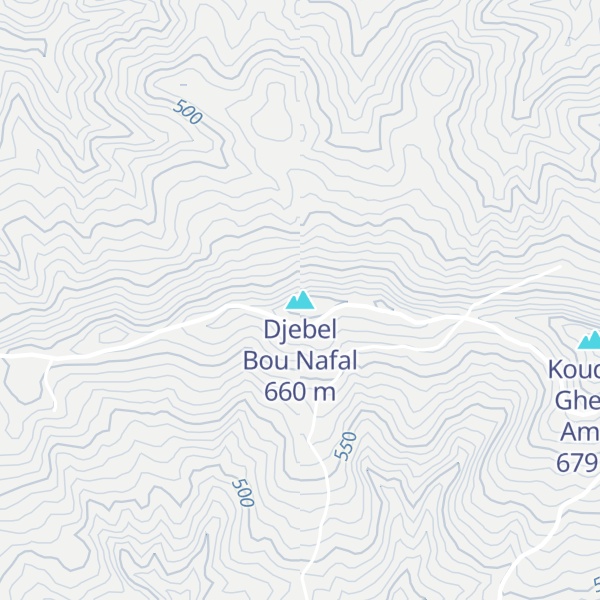 Map of Djebel Bou Nafal