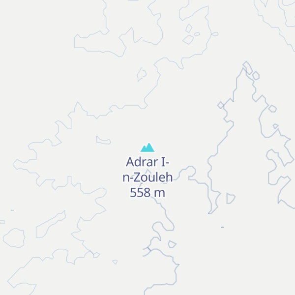 Map of Adrar I-n-Zouleh