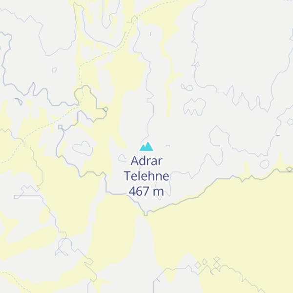 Map of Adrar Telehne