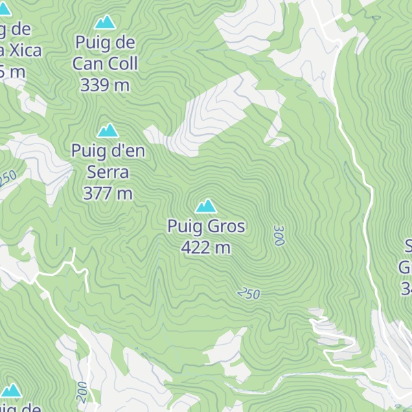 Map of Puig Gros