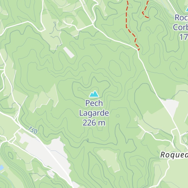 Map of Pech Lagarde