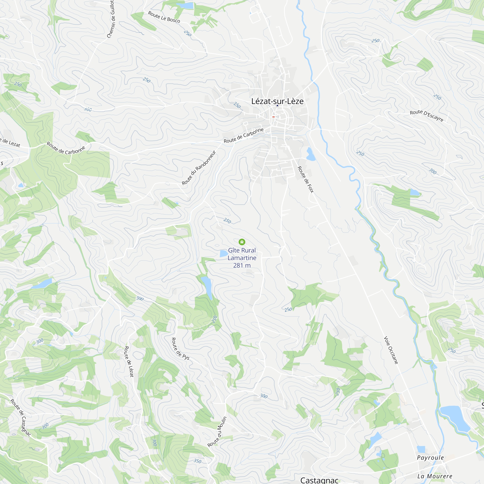 Gîte Rural Lamartine map